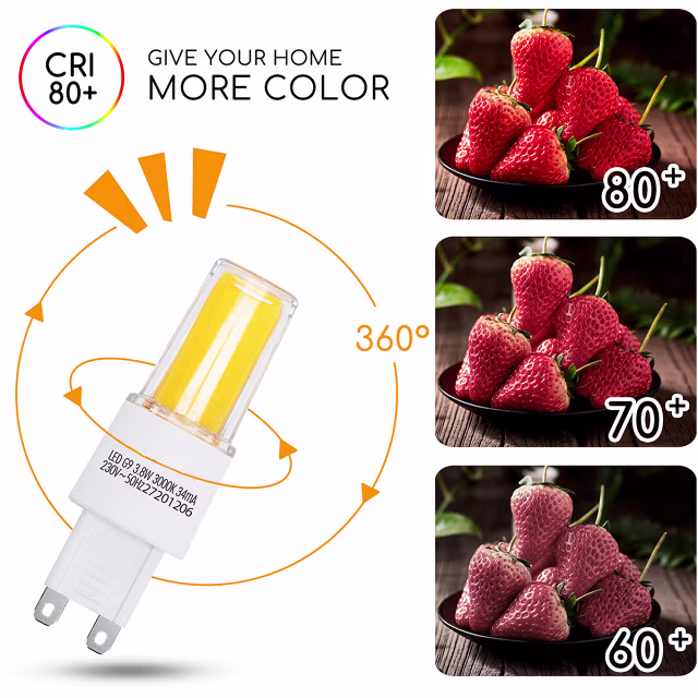 HLW LED Aigi G9 LED Lamp 10 Pack - Vervangt 40W - Warm Wit 3000K - 3.8W HLW LED Aigi G9 LED Lamp 10 Pack - Vervangt 40W - Warm Wit 3000K - 3.8W