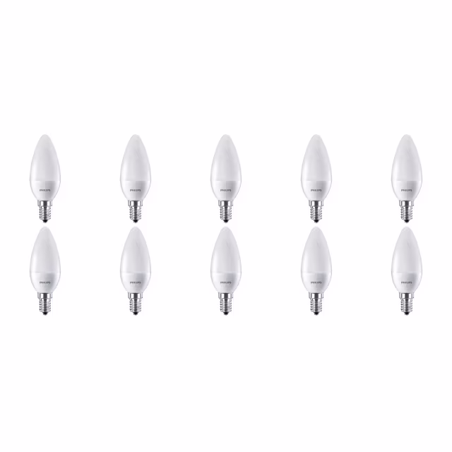 PHILIPS - LED Lamp E14 Warm Wit 10 Pack - 7W Lichtbronnen PHILIPS - LED Lamp E14 Warm Wit 10 Pack - 7W Lichtbronnen
