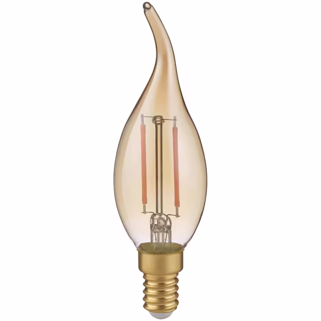 E14 LED Kaarslamp - Filament - Amber - Warm Wit - 2W Lichtbronnen E14 LED Kaarslamp - Filament - Amber - Warm Wit - 2W Lichtbronnen