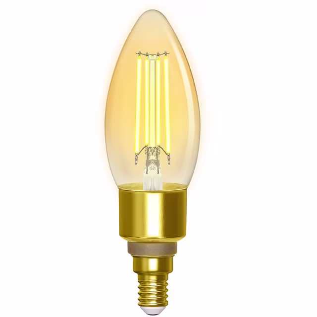 LED Lamp E14 Filament Amber - Aigi Delano 4.5W Lichtbronnen LED Lamp E14 Filament Amber - Aigi Delano 4.5W Lichtbronnen