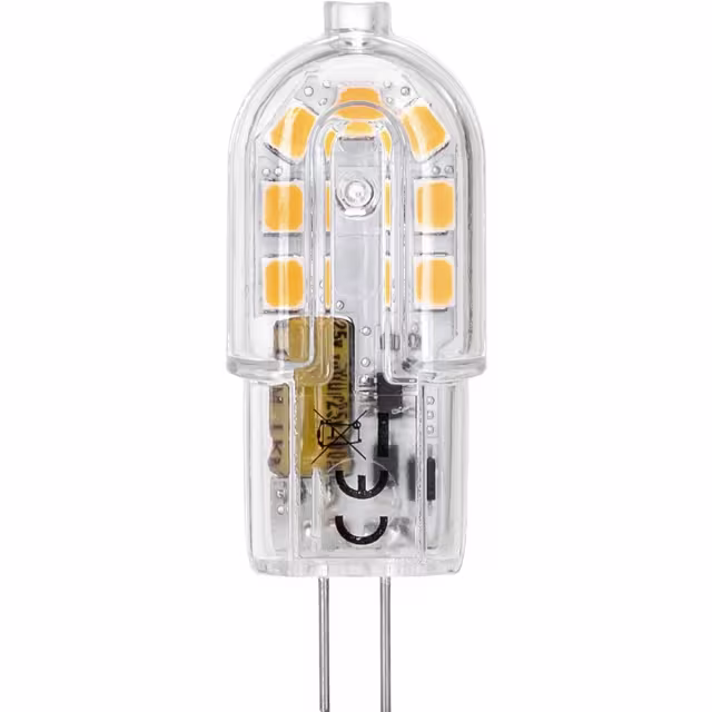 Tien dimbare G4 LED lampen 2W met koud wit licht van 6000K en 200 lumen in verpakking Tien dimbare G4 LED lampen 2W met koud wit licht van 6000K en 200 lumen in verpakking