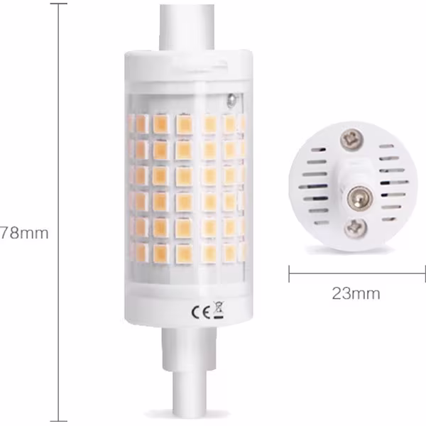 HLW LED LED Bulb - Aigi - R7S Fitting - 7W - Bright/Cool White 6500K HLW LED LED Bulb - Aigi - R7S Fitting - 7W - Bright/Cool White 6500K