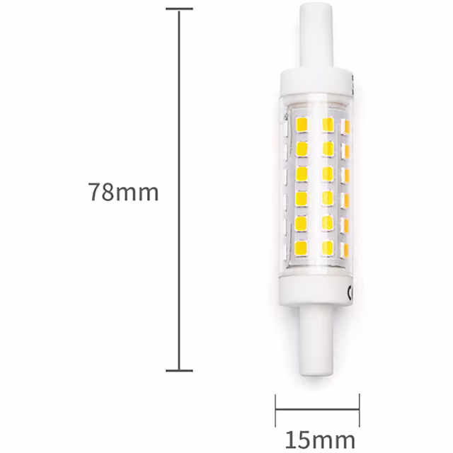 HLW LED Aigi Trunka LED Lamp R7S - 5W Warm White 3000K Glass - 25,000 Hours HLW LED Aigi Trunka LED Lamp R7S - 5W Warm White 3000K Glass - 25,000 Hours