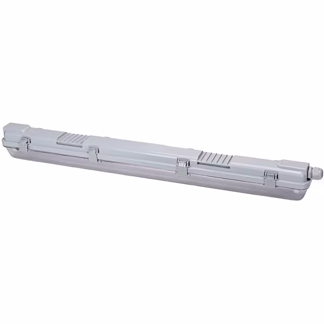 Grijs waterdicht LED TL armatuur 60 cm met T8 fitting en 10W vermogen voor binnenverlichting Grijs waterdicht LED TL armatuur 60 cm met T8 fitting en 10W vermogen voor binnenverlichting