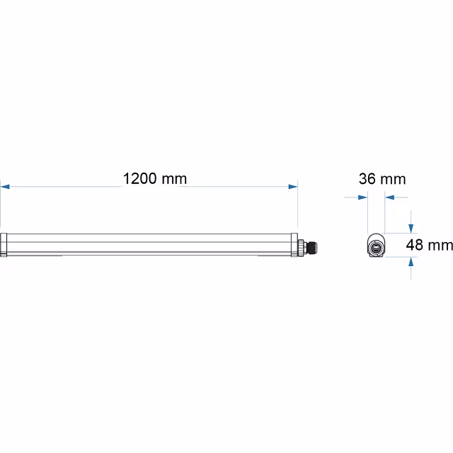 HLW LED LED TL Armatuur Koppelbaar 120cm - Neutraal Wit 4000K HLW LED LED TL Armatuur Koppelbaar 120cm - Neutraal Wit 4000K