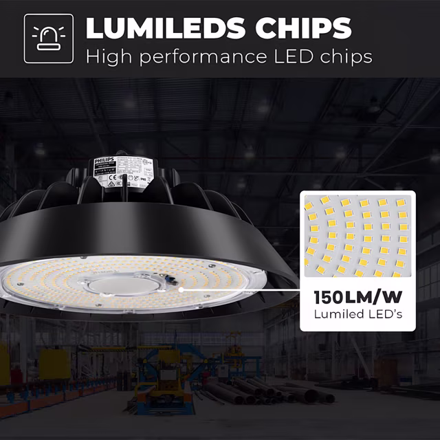HLW LED LED UFO High Bay Premium 200W - Dimbaar, Waterdicht IP65, Natuurlijk Wit 4000K Magazijnverlichting