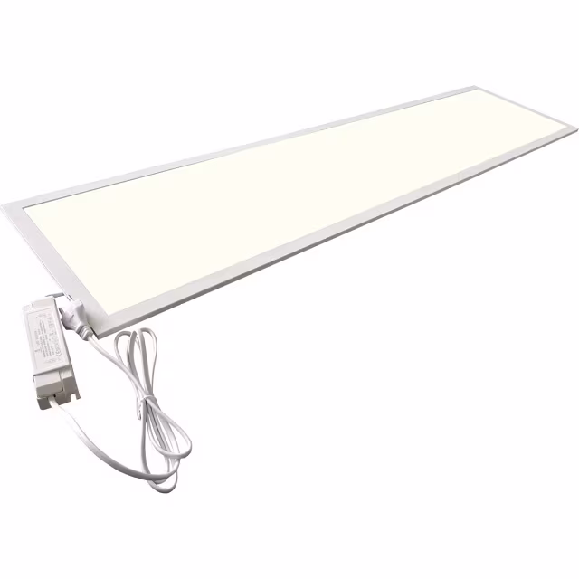 Rechthoekig LED paneel 30x120 cm 40W neutraal wit licht 4000K 3600 lumen inbouwspot