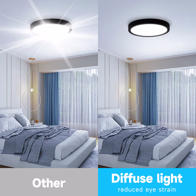 Velvalux Velvalux LED Panel Ø30cm 24W Warm White 2700K–3000K Surface-Mounted LED Downlight Velvalux Velvalux LED Panel Ø30cm 24W Warm White 2700K–3000K Surface-Mounted LED Downlight