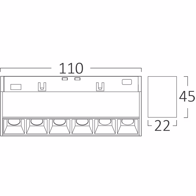 HLW LED 48V Magnetic Linear 6W LED Lamp - Brinton Magni with Adjustable Light Color HLW LED 48V Magnetic Linear 6W LED Lamp - Brinton Magni with Adjustable Light Color