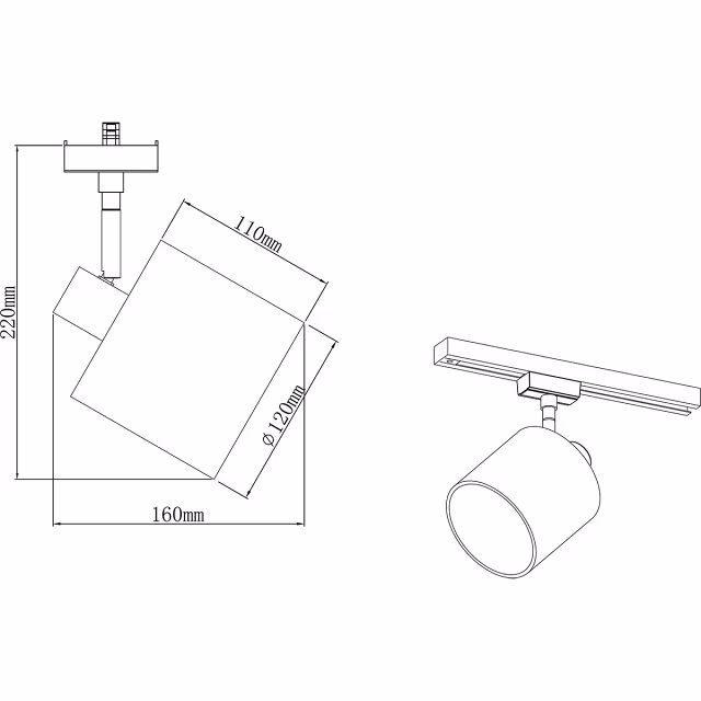 HLW LED Trion Dual Torry LED Track Lighting - Matte Gray LED Spot with E14 Fitting HLW LED Trion Dual Torry LED Track Lighting - Matte Gray LED Spot with E14 Fitting