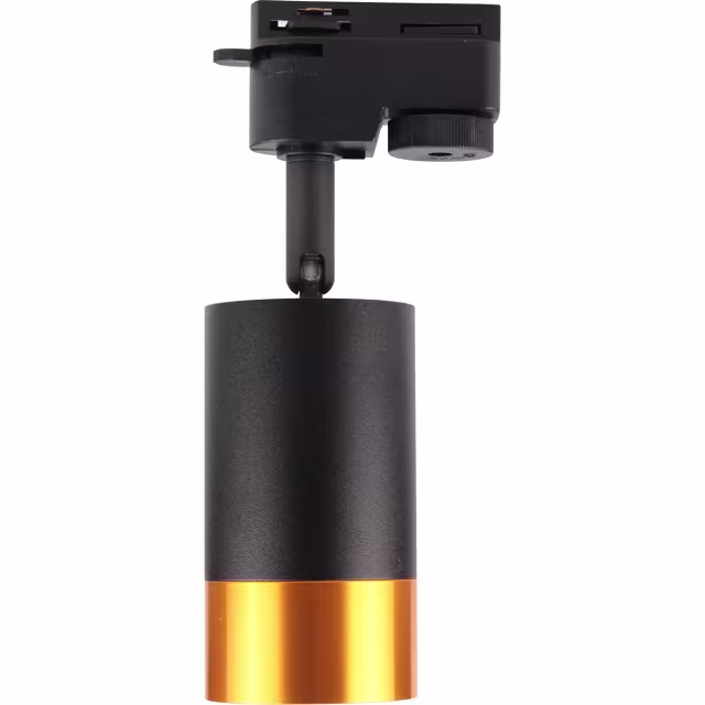HLW LED LED Track Lighting Track Spot with GU10 Fitting - Black/Gold Aluminum LED Lamp 1 Phase HLW LED LED Track Lighting Track Spot with GU10 Fitting - Black/Gold Aluminum LED Lamp 1 Phase