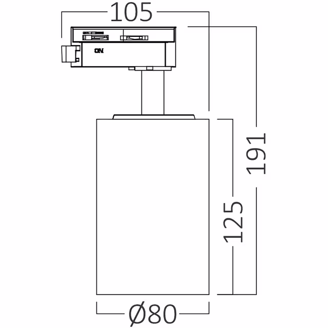 HLW LED LED Railspot 30W Brinton Sonly - Koud Wit 6000K, 2960lm, Zwart, 1-Fase HLW LED LED Railspot 30W Brinton Sonly - Koud Wit 6000K, 2960lm, Zwart, 1-Fase