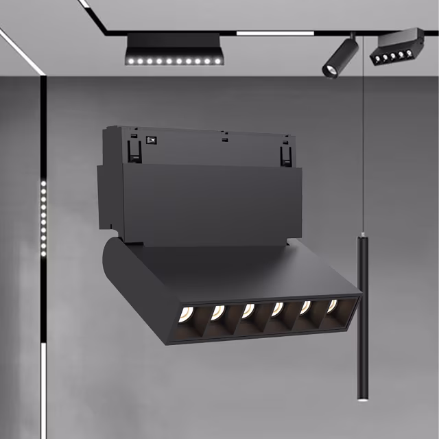 Lineaire magnetische LED lamp 6W warm wit 3000K met 440 lumen voor binnenverlichting Lineaire magnetische LED lamp 6W warm wit 3000K met 440 lumen voor binnenverlichting