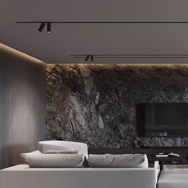 Zwarte magnetische LED railspot 18W met warm wit licht 3000K en 1580 lumen Zwarte magnetische LED railspot 18W met warm wit licht 3000K en 1580 lumen