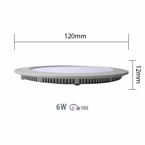 HLW LED Recessed LED Downlight Slim Round 6W Dimmable Warm White 2700K Matte Black Aluminum Ø120mm HLW LED Recessed LED Downlight Slim Round 6W Dimmable Warm White 2700K Matte Black Aluminum Ø120mm