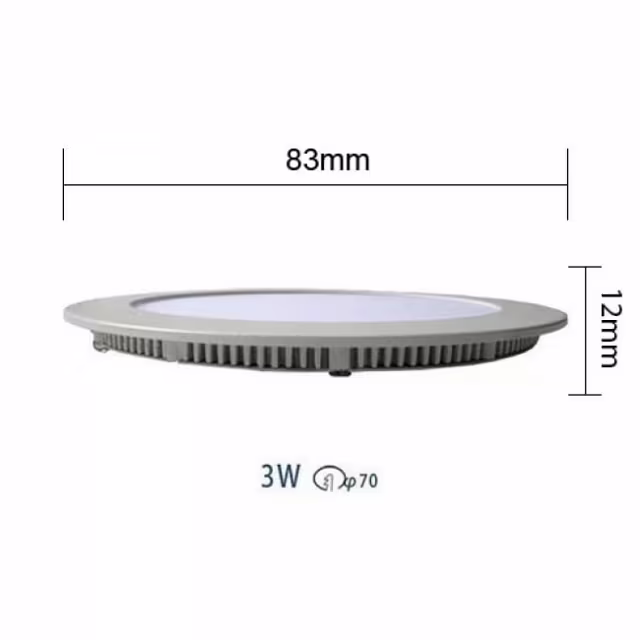 HLW LED LED Downlight Slim 6 Pack - Inbouw LED Downlight 3W Warm Wit 2700K HLW LED LED Downlight Slim 6 Pack - Inbouw LED Downlight 3W Warm Wit 2700K