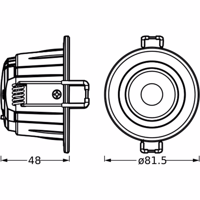 LEDVANCE LEDVANCE Recessed LED Downlight Spot - Waterproof IP65, Tiltable, Adjustable Power & Light Color LEDVANCE LEDVANCE Recessed LED Downlight Spot - Waterproof IP65, Tiltable, Adjustable Power & Light Color
