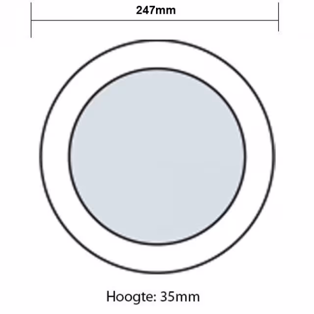 HLW LED LED Downlight Pro 20W - Opbouw LED Lamp Warm Wit 2700K-3000K Ø247mm HLW LED LED Downlight Pro 20W - Opbouw LED Lamp Warm Wit 2700K-3000K Ø247mm