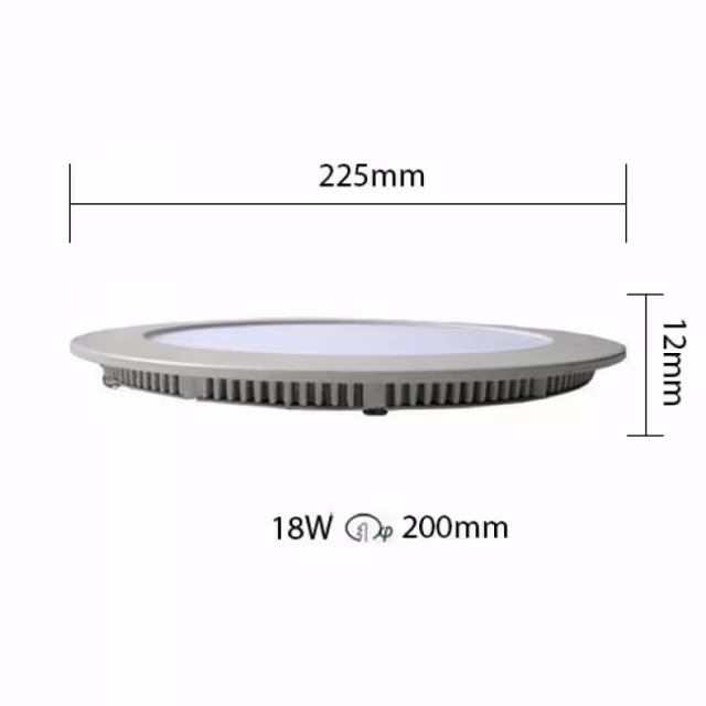 HLW LED Dimmable Recessed LED Downlight 18W - Bright Cool White 6000K LED Lamp HLW LED Dimmable Recessed LED Downlight 18W - Bright Cool White 6000K LED Lamp
