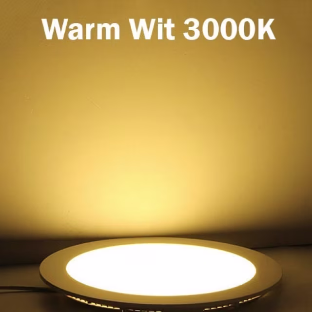 HLW LED LED Downlight Slim 6 Pack - Inbouw Rond 3W Dimbaar Warm Wit 2700K