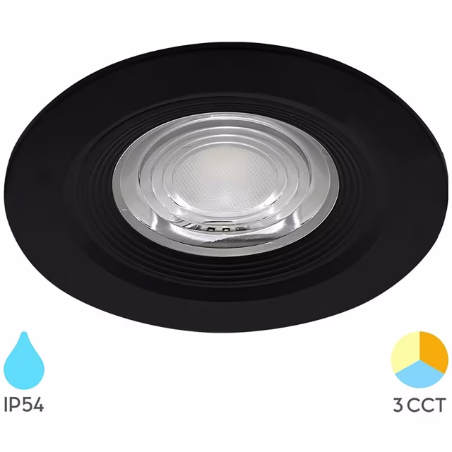 Ronde witte LED inbouwspot 7W met 4200K neutraal wit licht en waterdichte behuizing IP54