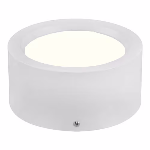 HLW LED Surface-Mounted LED Downlight Round High 5W - Natural White Light 4200K - Matte White Aluminum HLW LED Surface-Mounted LED Downlight Round High 5W - Natural White Light 4200K - Matte White Aluminum
