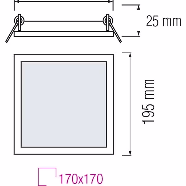 HLW LED LED Downlight Slim 2 Pack - Inbouw Vierkant 15W LED Warm Wit 2700K HLW LED LED Downlight Slim 2 Pack - Inbouw Vierkant 15W LED Warm Wit 2700K
