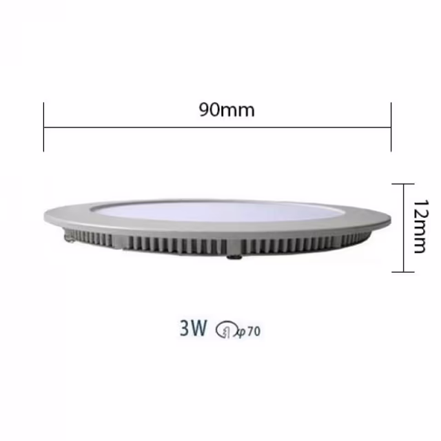 HLW LED Recessed LED Downlight Slim 6 Pack - Dimmable 3W LED Lamp Cool White 6000K HLW LED Recessed LED Downlight Slim 6 Pack - Dimmable 3W LED Lamp Cool White 6000K
