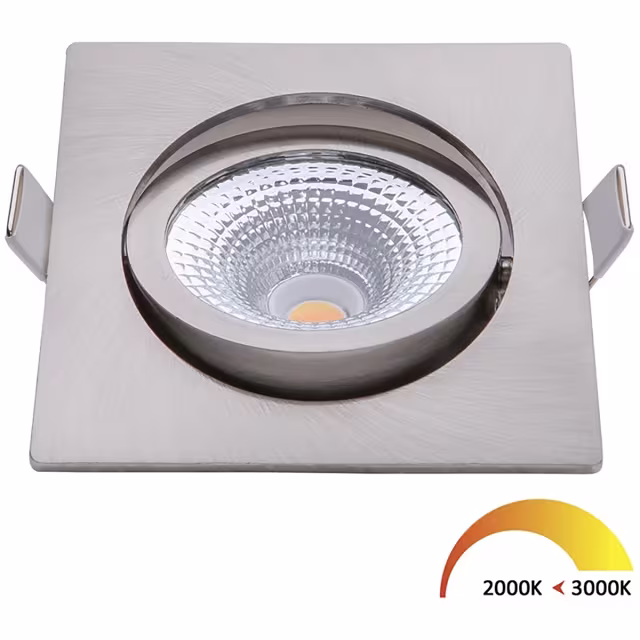 Ronde dimbare inbouw LED spot 5W warm wit 3000K waterdicht met 450 lumen lichtopbrengst Ronde dimbare inbouw LED spot 5W warm wit 3000K waterdicht met 450 lumen lichtopbrengst