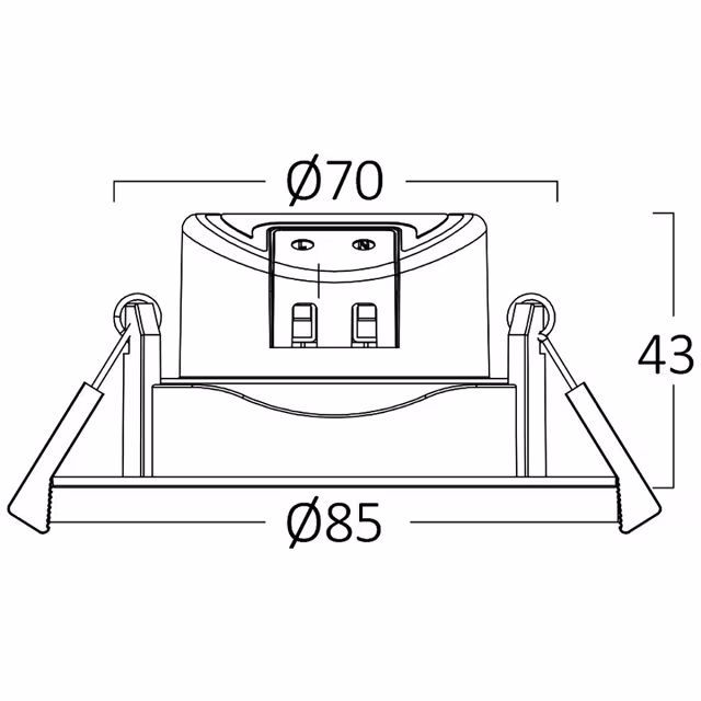 HLW LED Inbouw LED Downlight 7W - Dimbare LED Spot Koud Wit 6000K Daglicht Wit HLW LED Inbouw LED Downlight 7W - Dimbare LED Spot Koud Wit 6000K Daglicht Wit