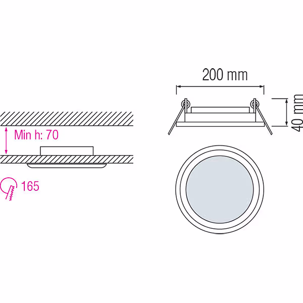 HLW LED Inbouw LED Downlight Slim 15W - Rond, Koud Wit 6000K, Mat Wit Glas Ø200mm HLW LED Inbouw LED Downlight Slim 15W - Rond, Koud Wit 6000K, Mat Wit Glas Ø200mm