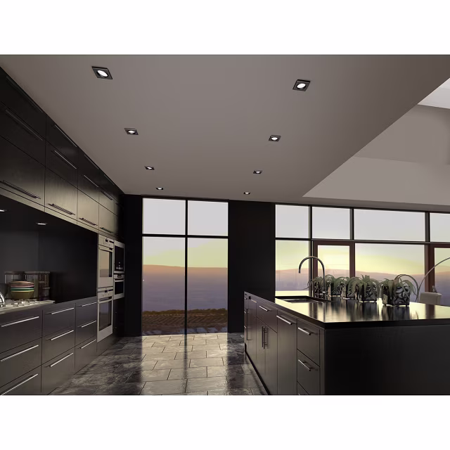 HLW LED Dimbare LED Spot Inbouw LED Downlight 5W Warm Wit 2700K–3000K Mat Zwart HLW LED Dimbare LED Spot Inbouw LED Downlight 5W Warm Wit 2700K–3000K Mat Zwart