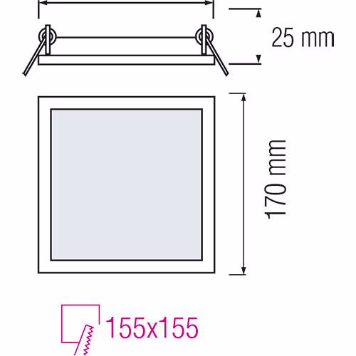 HLW LED LED Downlight Slim 2 Pack - Vierkant Inbouw LED Downlight 12W Natuurlijk Wit 4200K HLW LED LED Downlight Slim 2 Pack - Vierkant Inbouw LED Downlight 12W Natuurlijk Wit 4200K