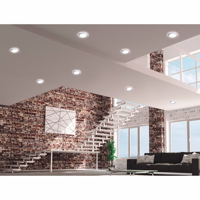 HLW LED LED Spot Inbouw LED Downlight 10W Warm Wit 2700K–3000K Rond Mat Chroom HLW LED LED Spot Inbouw LED Downlight 10W Warm Wit 2700K–3000K Rond Mat Chroom
