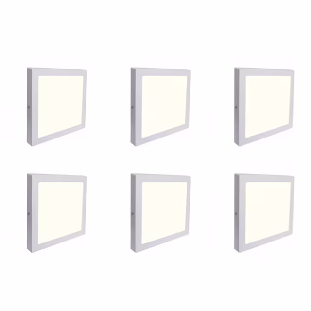 LED Downlight 6 Pack - Opbouw 18W LED Lamp Natuurlijk Wit Binnenverlichting LED Downlight 6 Pack - Opbouw 18W LED Lamp Natuurlijk Wit Binnenverlichting