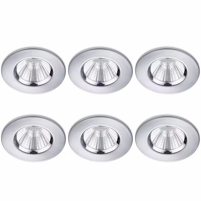 LED Spot 6 Pack - Inbouw LED Downlight 5W Dimbaar IP65 Warm Wit Binnenverlichting LED Spot 6 Pack - Inbouw LED Downlight 5W Dimbaar IP65 Warm Wit Binnenverlichting