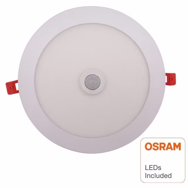 HLW LED Inbouw LED Downlight 24W Met PIR Bewegingssensor Koud Wit 6000K HLW LED Inbouw LED Downlight 24W Met PIR Bewegingssensor Koud Wit 6000K