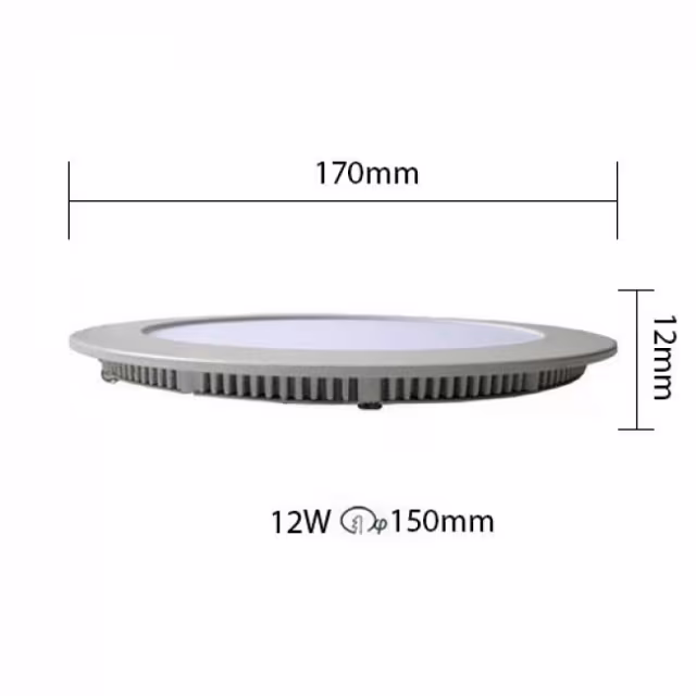 HLW LED LED Downlight Slim 6 Pack - Inbouw Rond 12W Warm Wit 2700K Mat Wit Aluminium HLW LED LED Downlight Slim 6 Pack - Inbouw Rond 12W Warm Wit 2700K Mat Wit Aluminium