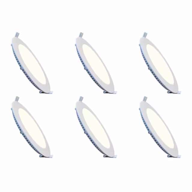 LED Downlight Slim 6 Pack - Inbouw Rond 12W Natuurlijk Wit Binnenverlichting LED Downlight Slim 6 Pack - Inbouw Rond 12W Natuurlijk Wit Binnenverlichting