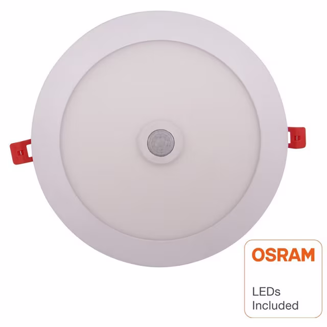 HLW LED LED Downlight Slim 20W Recessed With PIR Motion Sensor - Neutral White 4000K HLW LED LED Downlight Slim 20W Recessed With PIR Motion Sensor - Neutral White 4000K