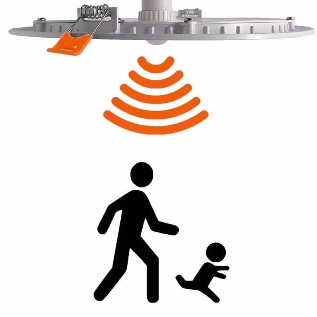 HLW LED Inbouw LED Downlight Slim 20W Met PIR Sensor & Warm Wit 2700K HLW LED Inbouw LED Downlight Slim 20W Met PIR Sensor & Warm Wit 2700K