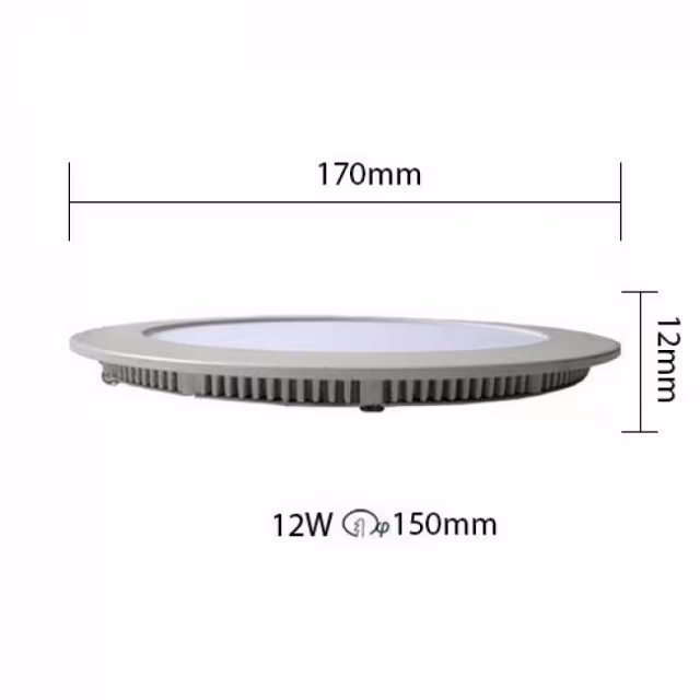 HLW LED Dimmable Recessed LED Downlight 12W - Bright Cool White 6000K - Slim Design HLW LED Dimmable Recessed LED Downlight 12W - Bright Cool White 6000K - Slim Design