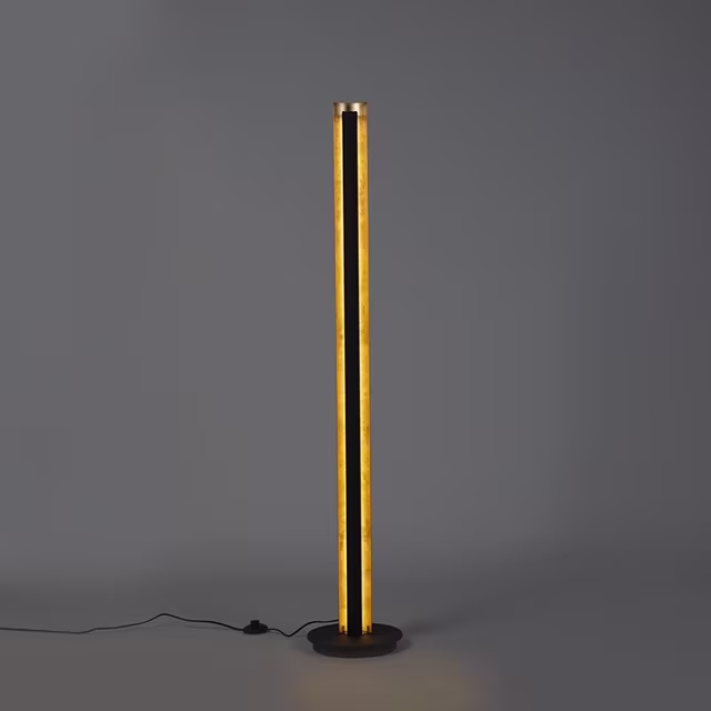 HLW LED Dimbare LED Vloerlamp Trion Texy - Warm Wit 2700K–3000K - 15W - Mat Zwart & Wit HLW LED Dimbare LED Vloerlamp Trion Texy - Warm Wit 2700K–3000K - 15W - Mat Zwart & Wit