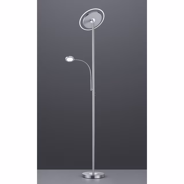 HLW LED Witte Dimbare LED Vloerlamp 18W - Warm Wit 2700K–3000K, Modern Rond Design HLW LED Witte Dimbare LED Vloerlamp 18W - Warm Wit 2700K–3000K, Modern Rond Design