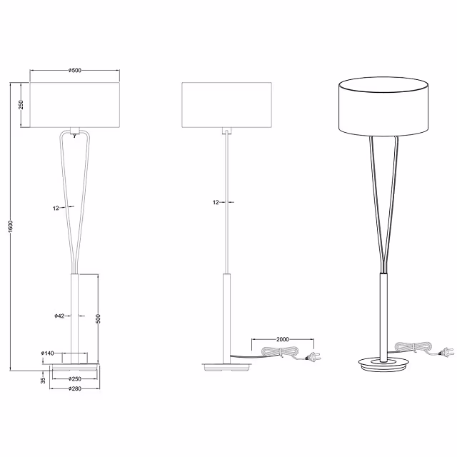 HLW LED LED Vloerlamp Trion Hilton met E27 fitting - Mat Nikkel & Aluminium HLW LED LED Vloerlamp Trion Hilton met E27 fitting - Mat Nikkel & Aluminium