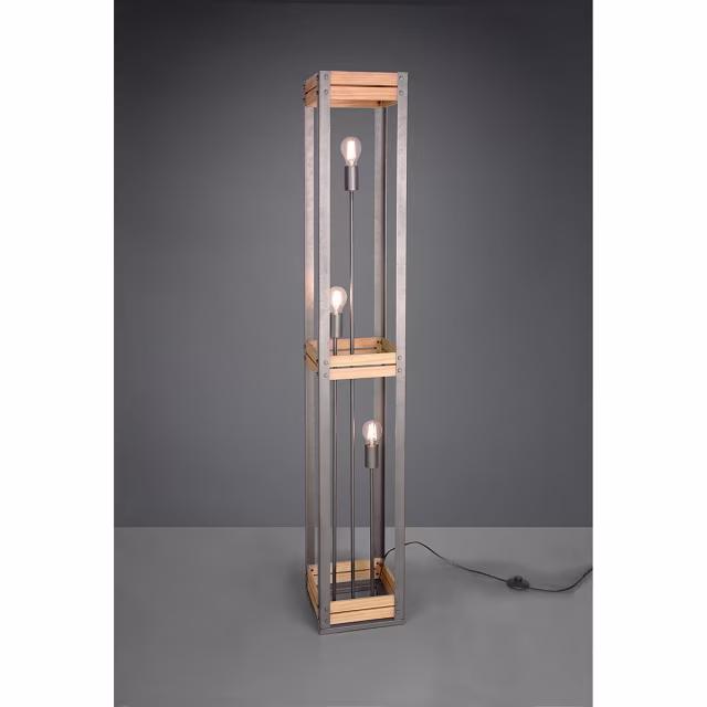 HLW LED LED Floor Lamp Trion Khon - Rectangular, Matte Nickel & Adjustable Beam Angle HLW LED LED Floor Lamp Trion Khon - Rectangular, Matte Nickel & Adjustable Beam Angle