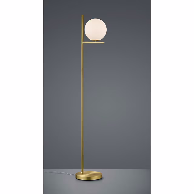 HLW LED Elegant LED Floor Lamp Trion Pora in Matte Gold with E14 Fitting, Aluminum HLW LED Elegant LED Floor Lamp Trion Pora in Matte Gold with E14 Fitting, Aluminum