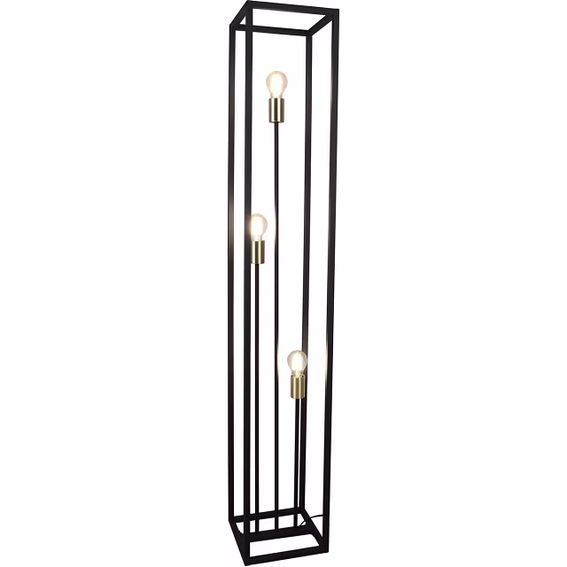 mat zwarte LED vloerlamp met ronde kap en E27 fitting tot 10W vermogen mat zwarte LED vloerlamp met ronde kap en E27 fitting tot 10W vermogen