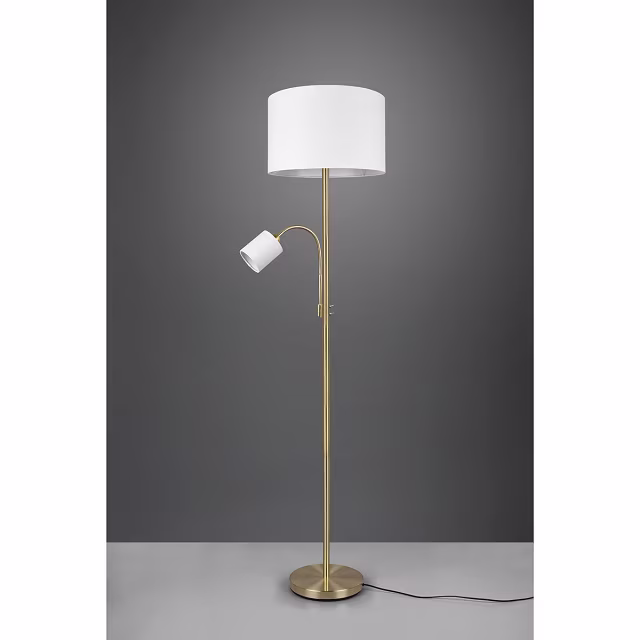 HLW LED LED Vloerlamp Trion Hotia - Ronde Vloerlamp met Twee Lichtbronnen en E27 Fitting HLW LED LED Vloerlamp Trion Hotia - Ronde Vloerlamp met Twee Lichtbronnen en E27 Fitting