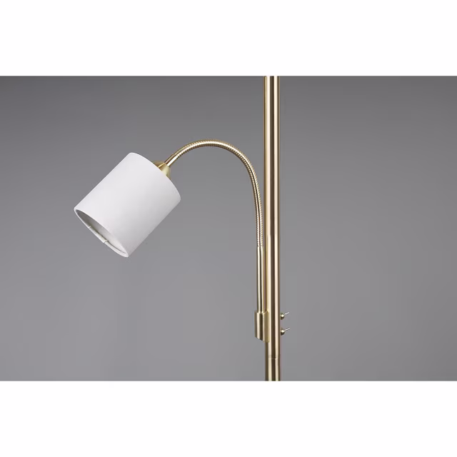 HLW LED LED Vloerlamp Trion Hotia - Ronde Vloerlamp met Twee Lichtbronnen en E27 Fitting HLW LED LED Vloerlamp Trion Hotia - Ronde Vloerlamp met Twee Lichtbronnen en E27 Fitting